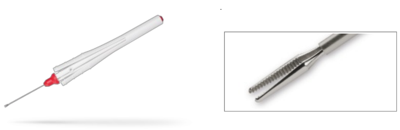 Disposable Microforceps: Serrated Jaws.(20 gauge / 0.9 mm)