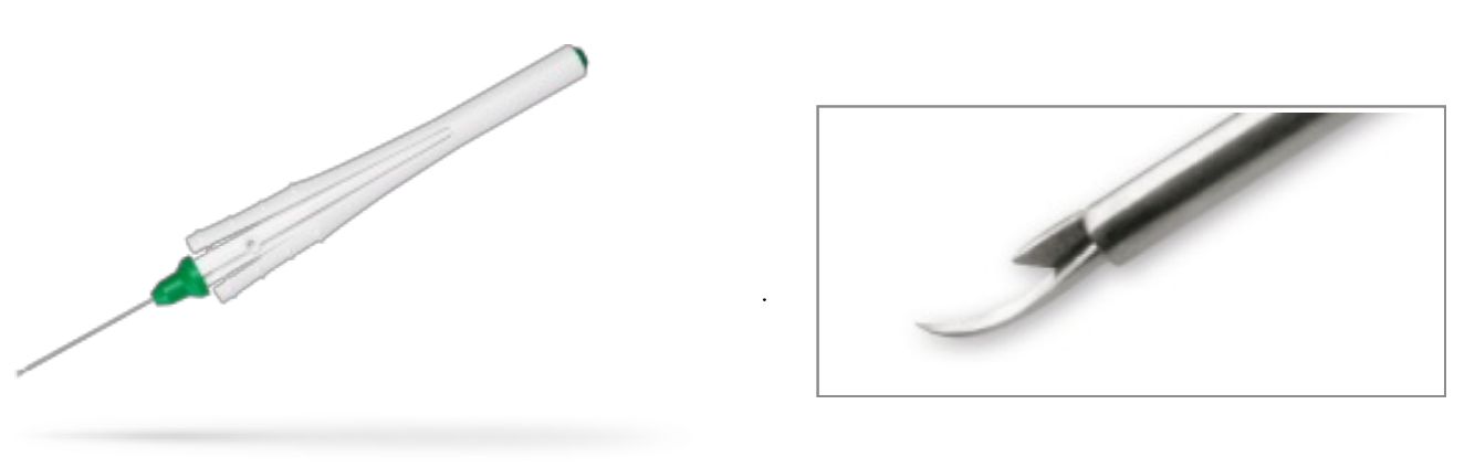 Disposable Microscissors: Vertical. (23 gauge/ 0.6 mm)