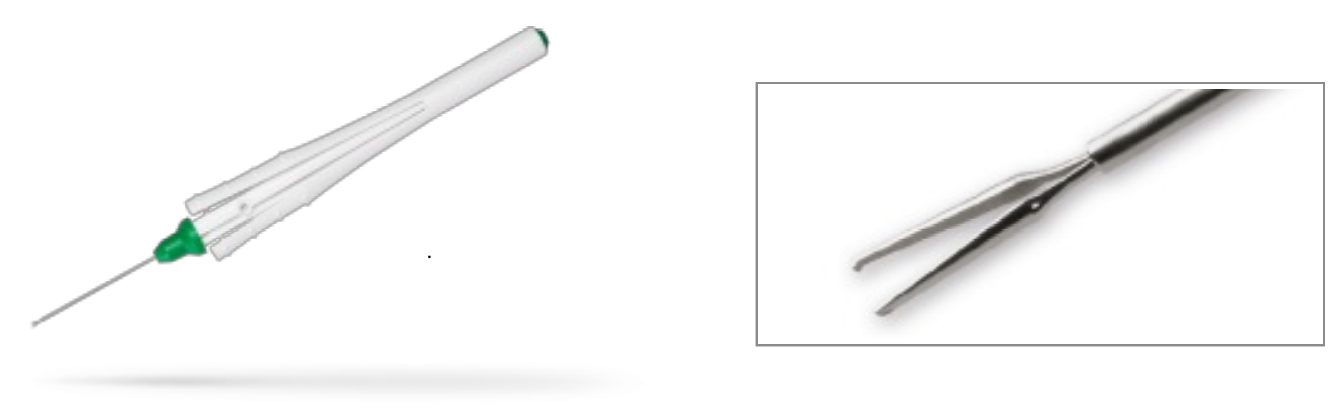 Disposable Microforceps: Eckardt End-gripping.(23 gauge / 0.6 mm)