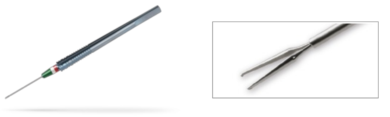 Microforceps: High Myopic Eckardt End-gripping. (23 gauge / 0.6 mm)