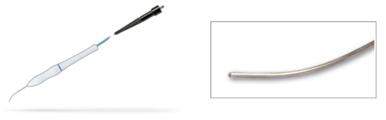 Stepped Laser probe, 25 gauge / 0,5mm with Alcon® connector